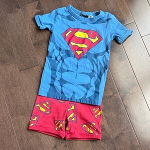H&M Superhero Pajama Set - Blue and Red